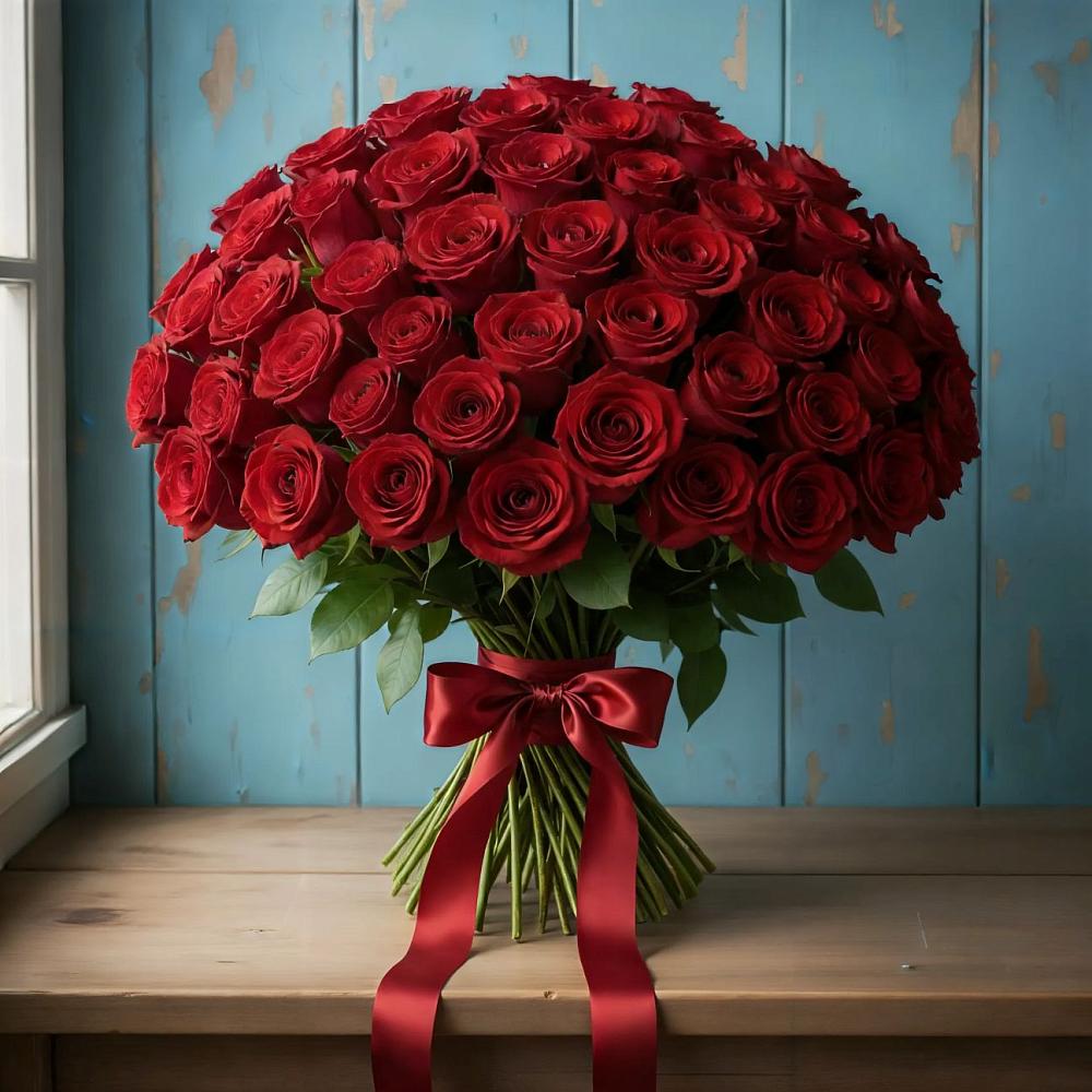 Букет Красные розы Блэк Меджик в Орловском Ростовской области