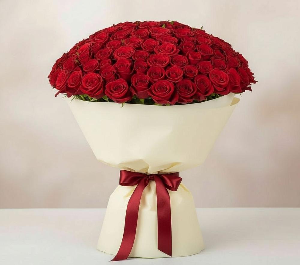 Букет 101 Красная роза Милано в Орловском Ростовской области