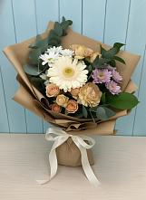 Букет цветов из:  Герберы и Хризантемы в Орловском Ростовской области