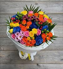Букет цветов из:  Розы и Хризантемы в Орловском Ростовской области
