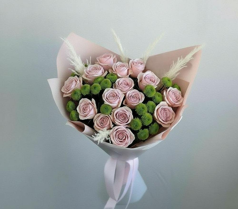 Букет цветов из: Розы и Хризантемы в Орловском Ростовской области