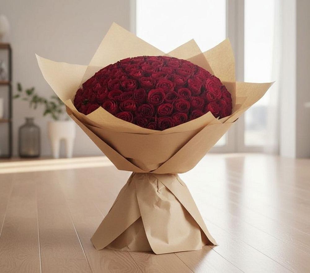 Букет 101 Красная роза в Орловском Ростовской области