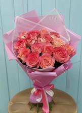 Букет 15 Розовых роз Равель в Орловском Ростовской области