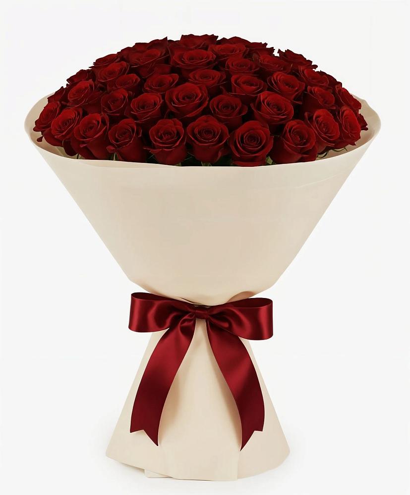 Букет 101 Бордовая роза Блэк Бакарра в Орловском Ростовской области