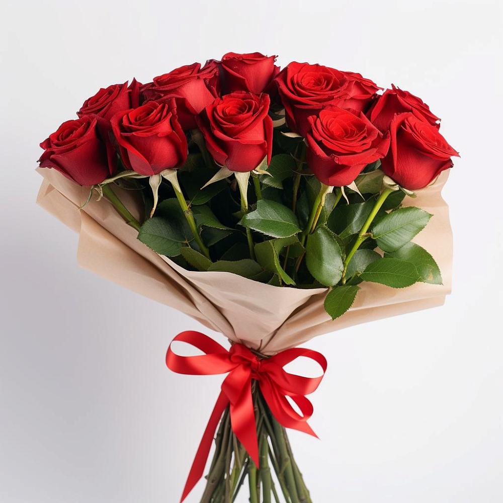 Букет 11 Красных роз Эдлесс Лав в Орловском Ростовской области